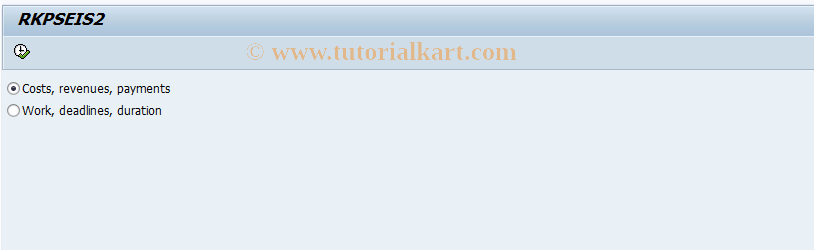 SAP TCode CJSB - Select Key Figure and Characteristic