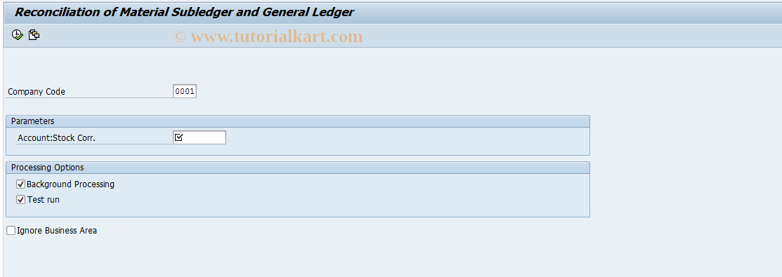 SAP TCode CKMADJUST - Reconcil. with Bal. Sheet Account in FI