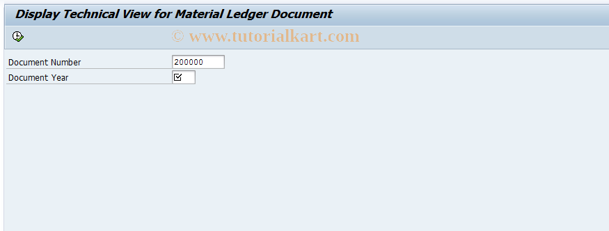 SAP TCode CKMDISPDOC - Technical View ML Document