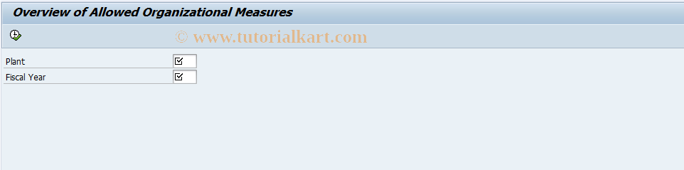 SAP TCode CKMJ - Display Organizational Measures