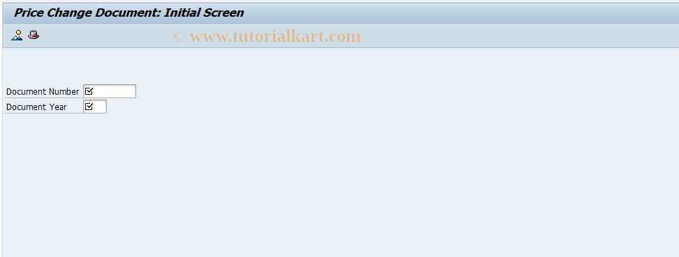 SAP TCode CKMPCD - Display Price Change Document