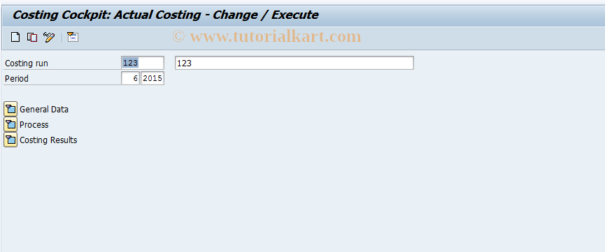 SAP TCode CKRU03 - ML Costing Run, Display Profile