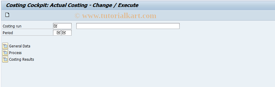 SAP TCode CKRU04 - Display Selection