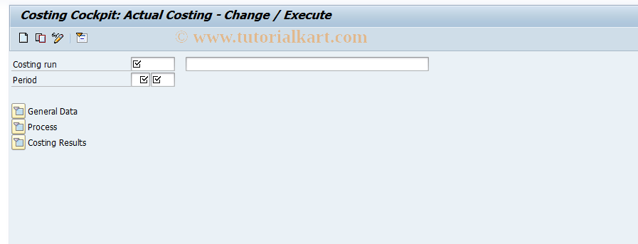 SAP TCode CKRU05 - Display ML Costing Run