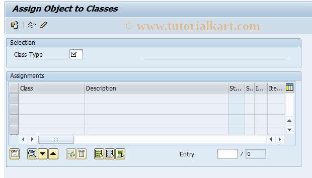 SAP TCode CL20 - Assign Object to Classes