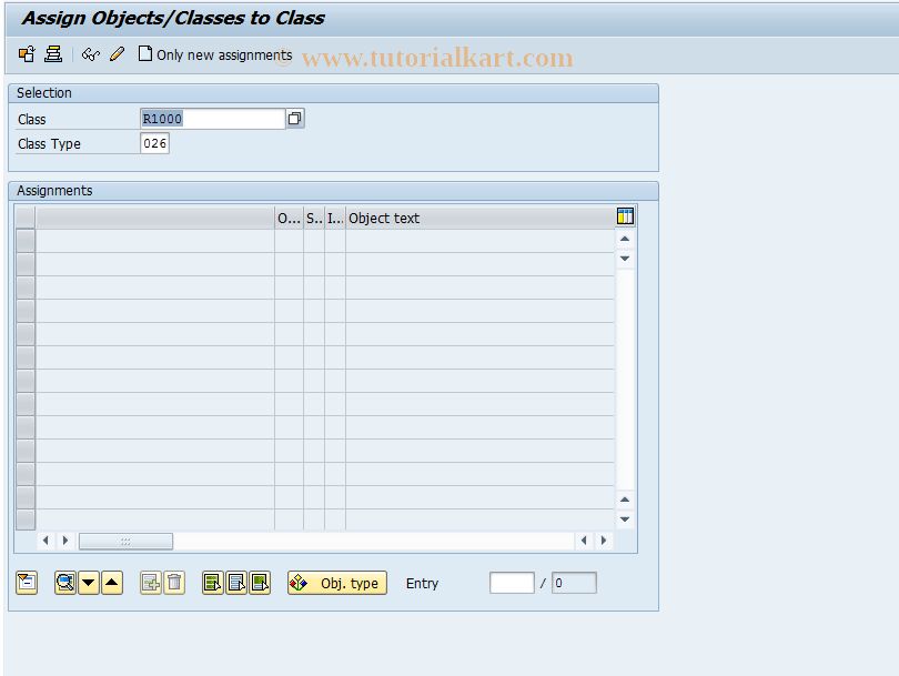 SAP TCode CL25 - Display Objects in Class