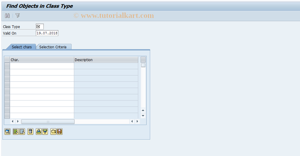 SAP TCode CL31 - Find Object In Class Type