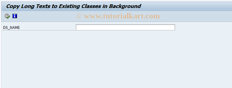SAP TCode CL6T - Copy Text for Classes