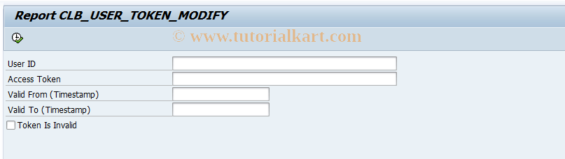 SAP TCode CLB_TOKEN_MOD - Collaboration: Modify Access Token