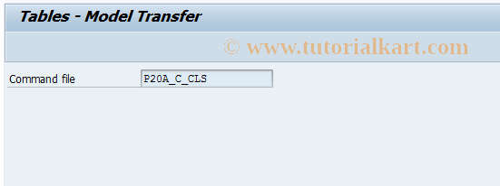 SAP TCode CLCP - Copy Classification C Tables