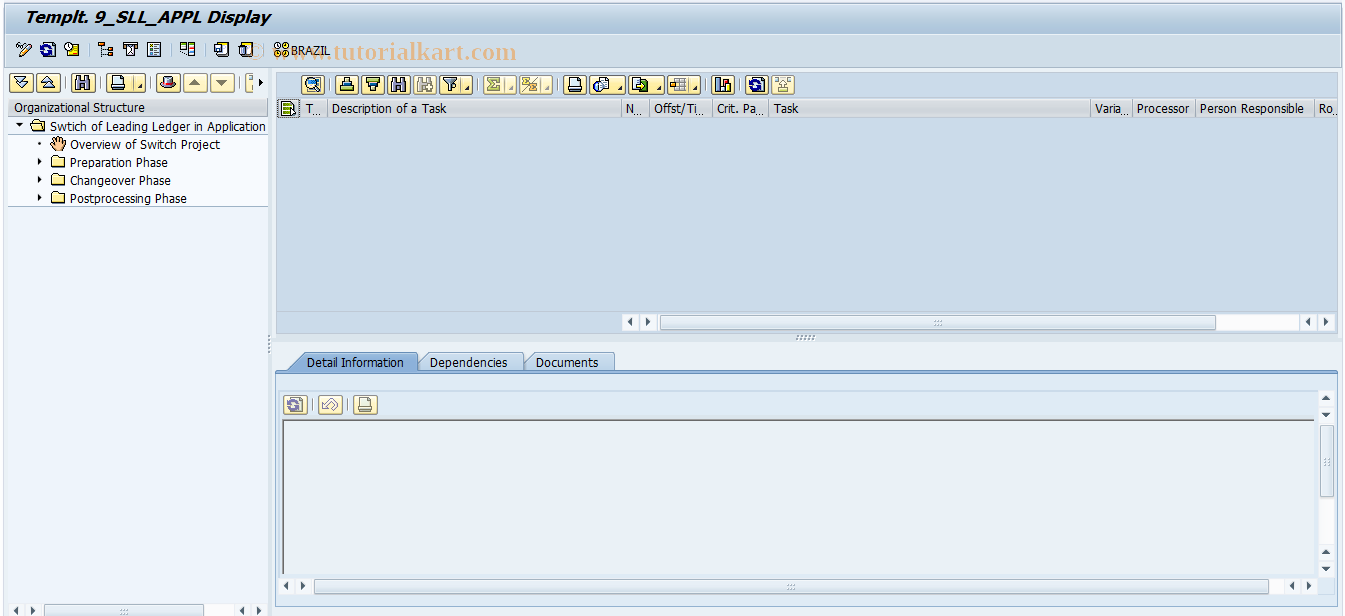 SAP TCode CLOCO_SLL - Closing Cockpit for LLS