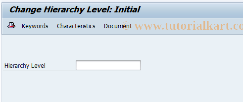 SAP TCode CLWN - Change MMS Material Group Hierarchy