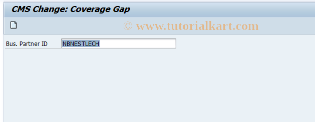 SAP TCode CMS_ACG_02 - Coverage Gap