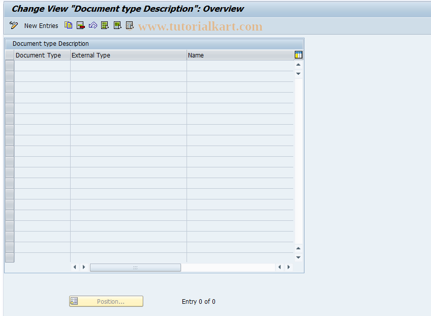 SAP TCode CMS_CUS_04 - Document Types