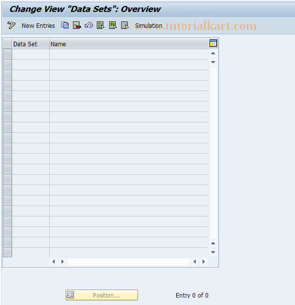 SAP TCode CMS_CUS_BDT_023 - CMS Tax: Data Sets