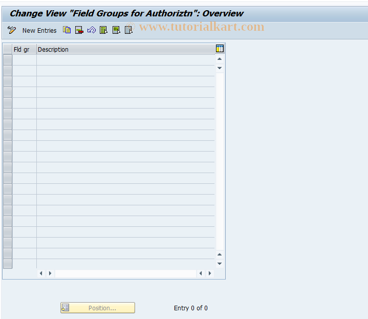 SAP TCode CMS_CUS_BDT_103 - CMS Cust: Field Group s for Authorization