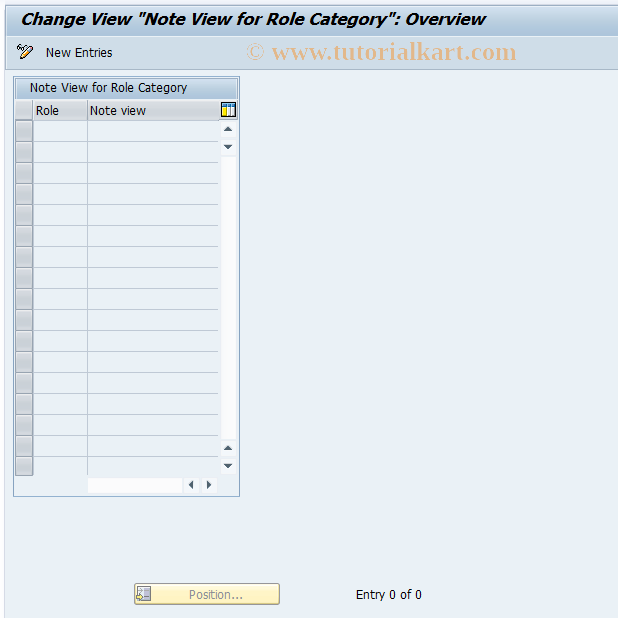 SAP TCode CMS_CUS_BDT_106 - CMS-Cust: Notes on Roles