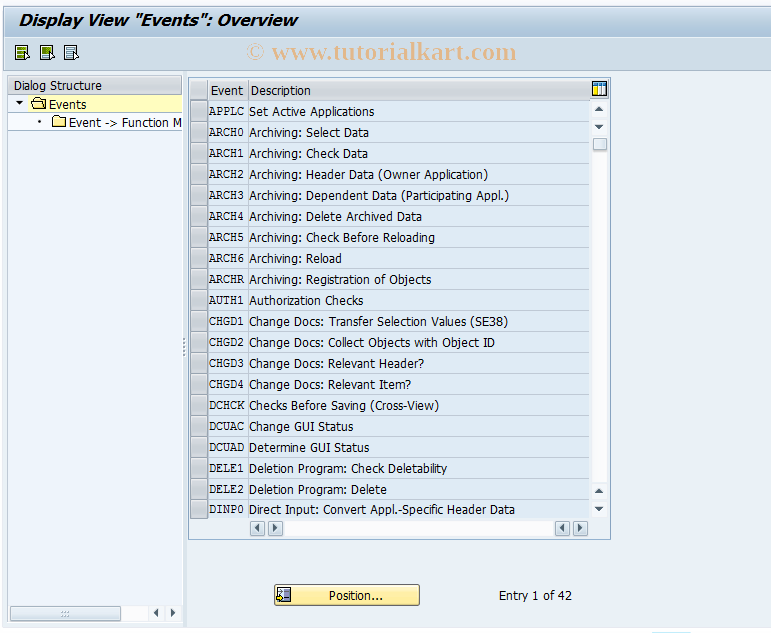 SAP TCode CMS_CUS_LIQ_BDT_007 - CMS Control: Applications