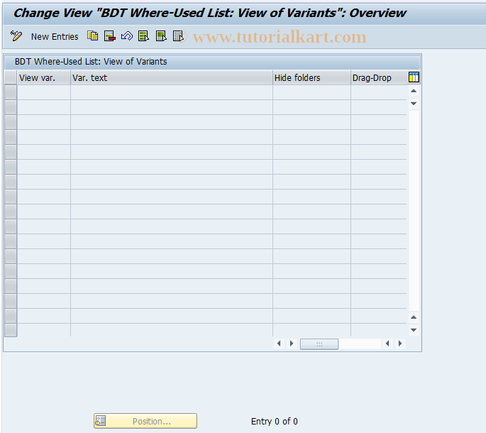 SAP TCode CMS_CUS_OMS_BDT_107 - CMS Cust: Where-Used List