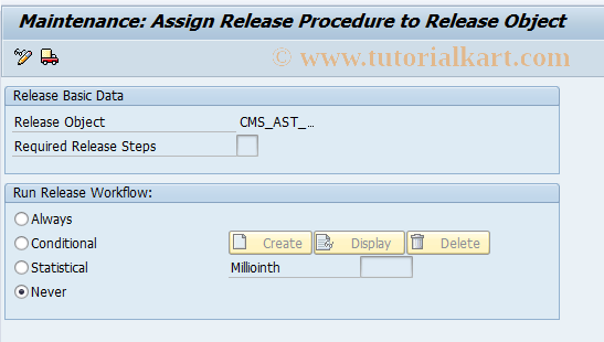 SAP TCode CMS_CUS_PCN_OMSC_REL - Assign Rel Object to Rel Procedure