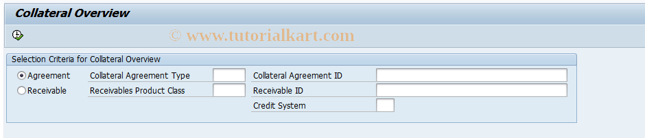 SAP TCode CMS_OVER - Collateral Overview