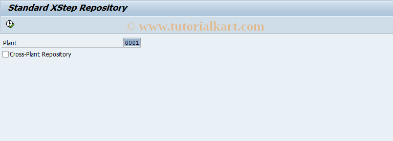 SAP TCode CMXSV - Standard XStep Repository