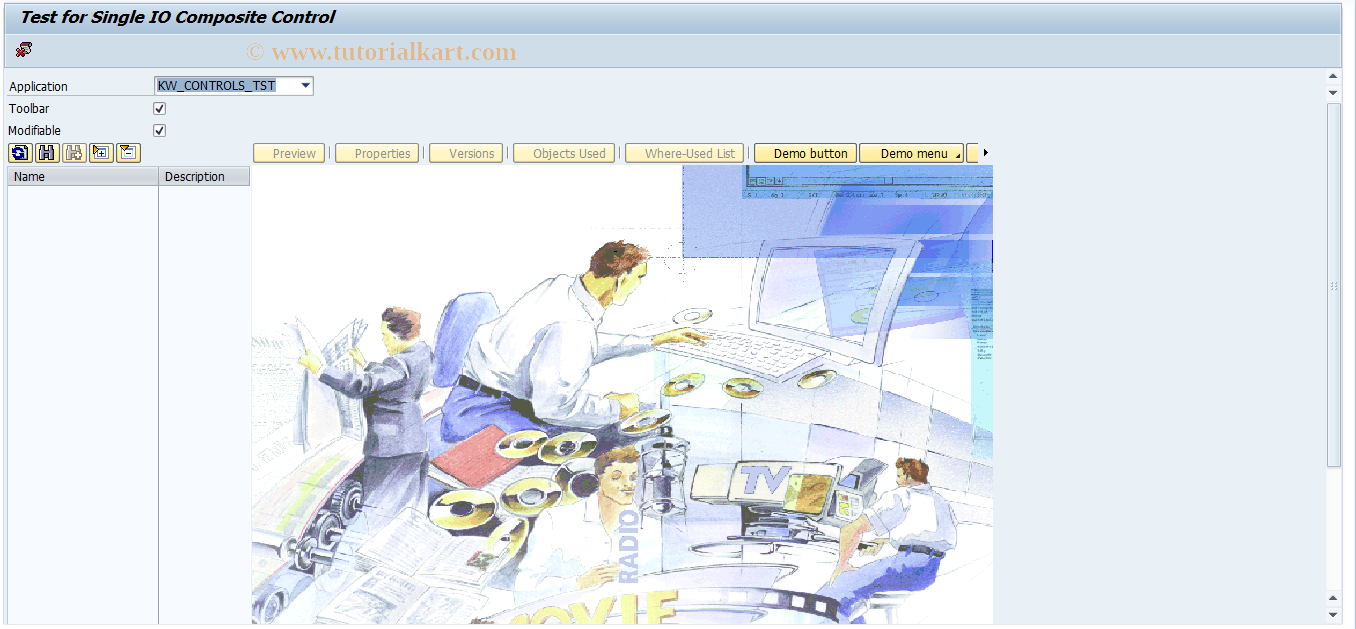 SAP TCode CM_TEST_1 - Test for Single IO Test