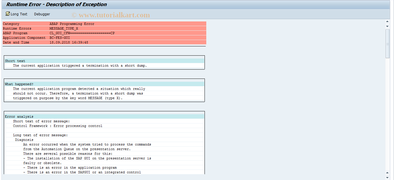 SAP TCode CM_TEST_2 - Test Program for KW Document Bridge