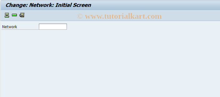SAP TCode CN22 - Change Network