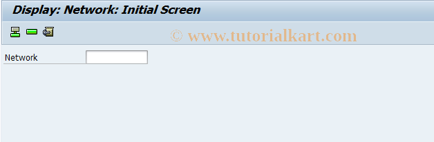 SAP TCode CN23 - Display Network