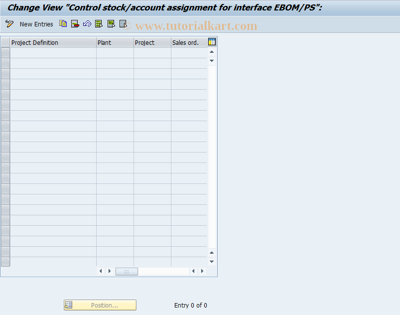SAP TCode CN35 - Control stock / account assignment