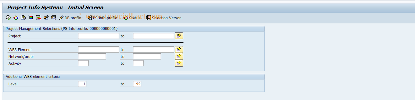 SAP TCode CN40 - Project Overview