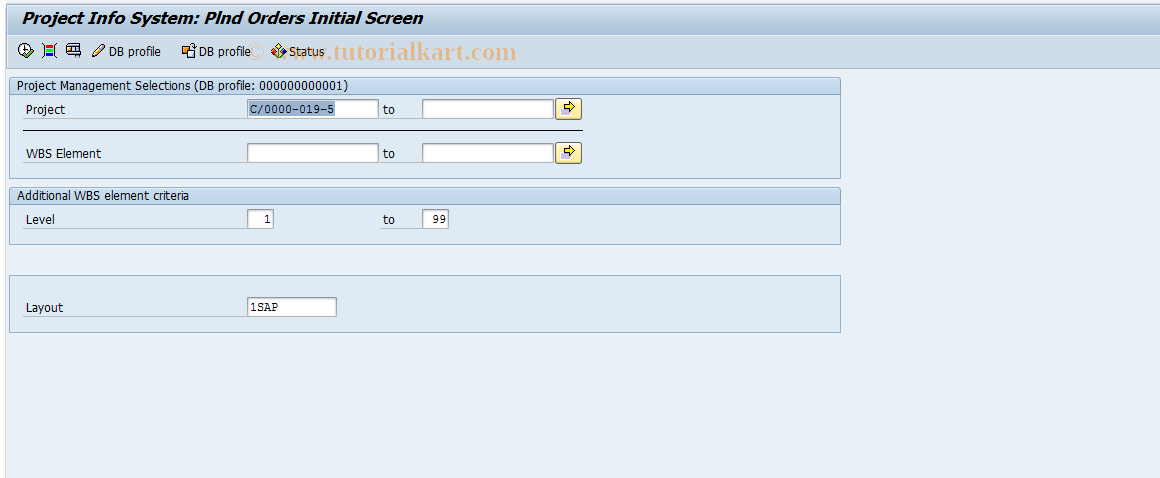 SAP TCode CN44N - Overview: Planned Orders