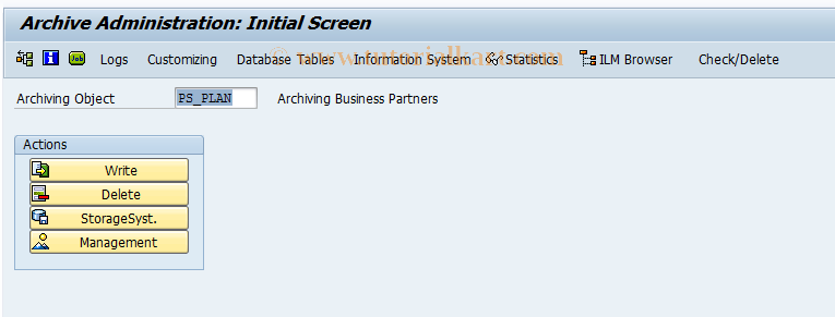 SAP TCode CN99 - Archiving Standard Networks