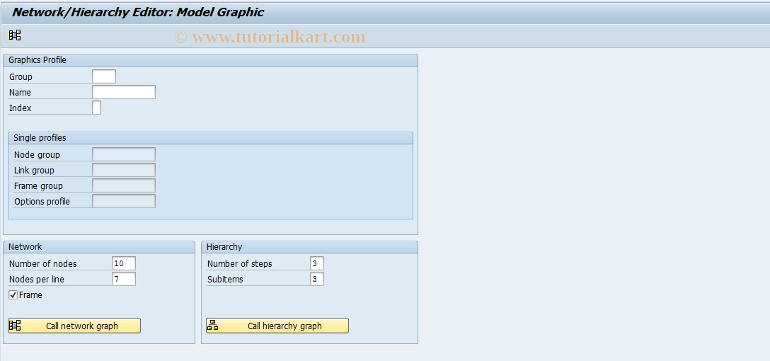 SAP TCode CNG9 - Graph. Customer   Network /Hierarchy Graph.