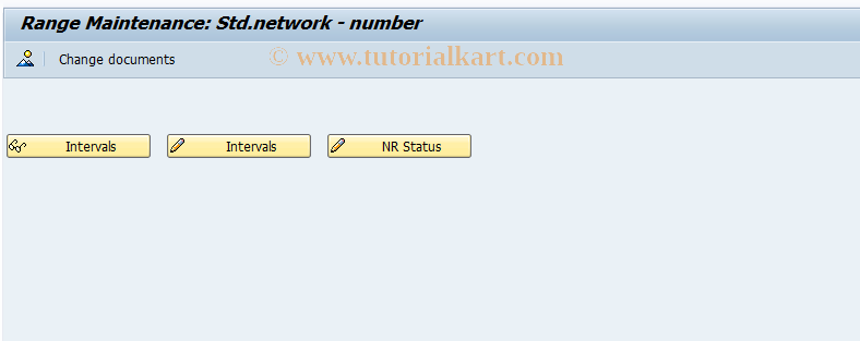 SAP TCode CNN0 - Number Range for Library Network