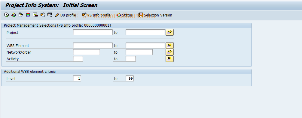 SAP TCode CNS40 - Project Overview