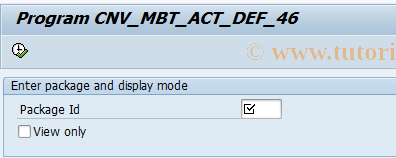 SAP TCode CNVMBTACT - Activity definition function