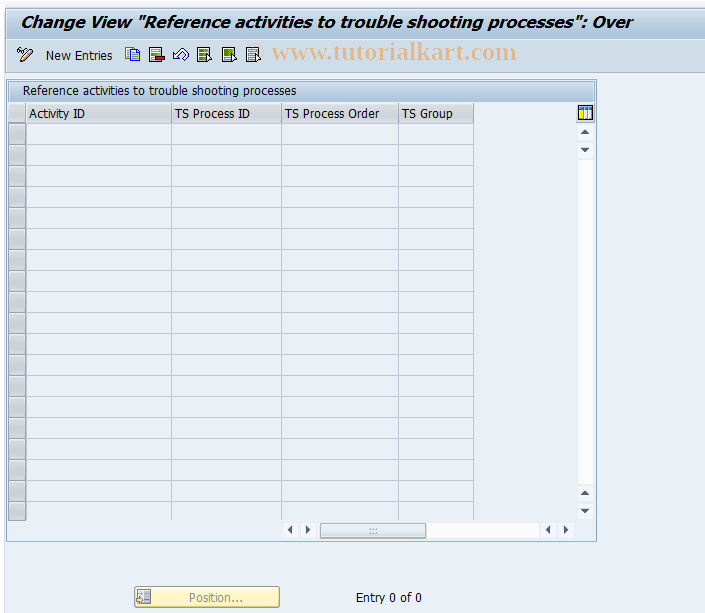 SAP TCode CNVMBTACTTSREF - Assign activities to troubleshooting