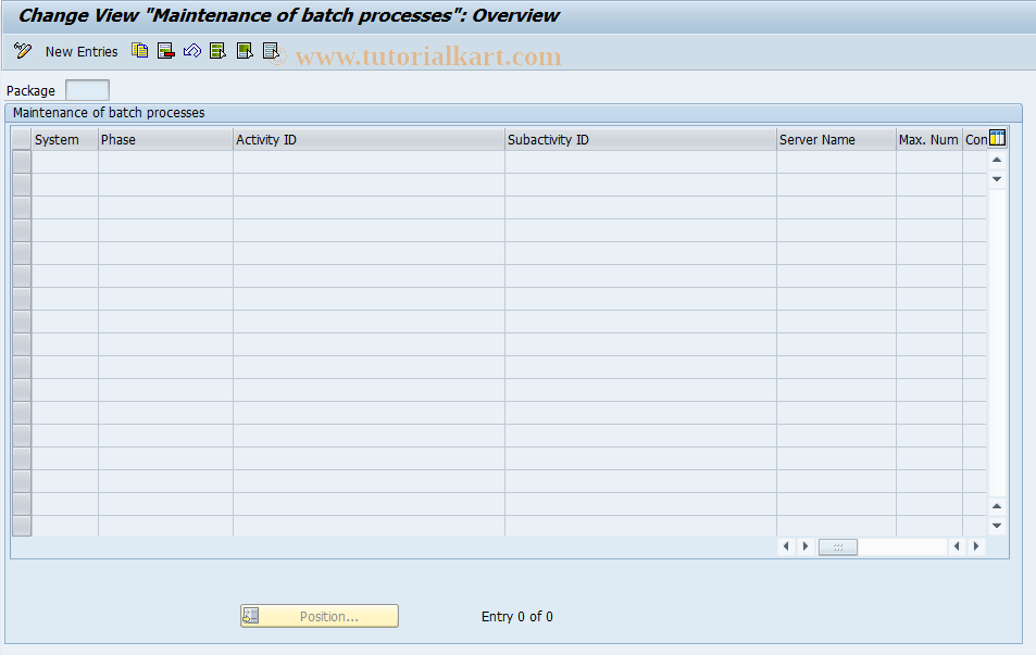 SAP TCode CNVMBTJOBSCT - Batch-related technical control