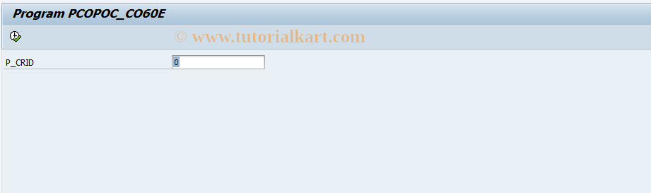 SAP TCode CO60E - PI Sheet: Change