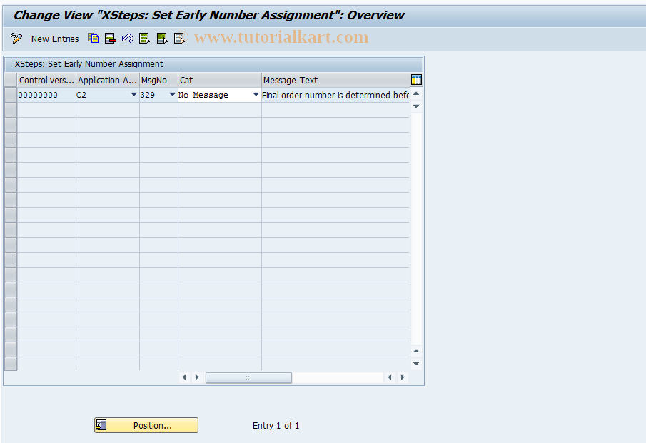 SAP TCode COCR_NUM - Early Number Assignment for XStep