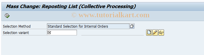 SAP TCode COINT_TP_MAINT - CO Integration: Reposting Maintenance 