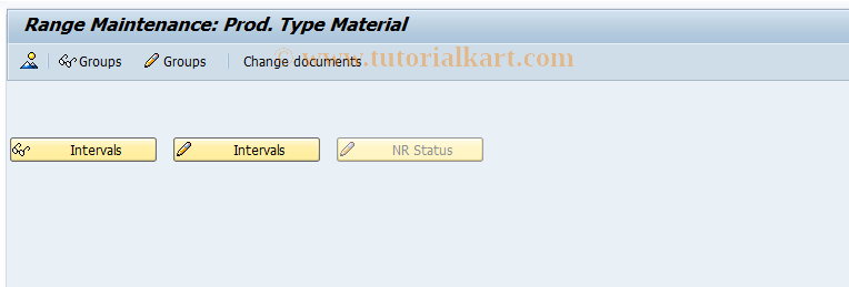 SAP TCode COMCMATERIALID - Number Range Maintenance: MATERIALID