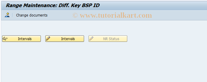 SAP TCode COMC_DIFF_BSP - Number Range Maintenance: PRDDIFFBSP