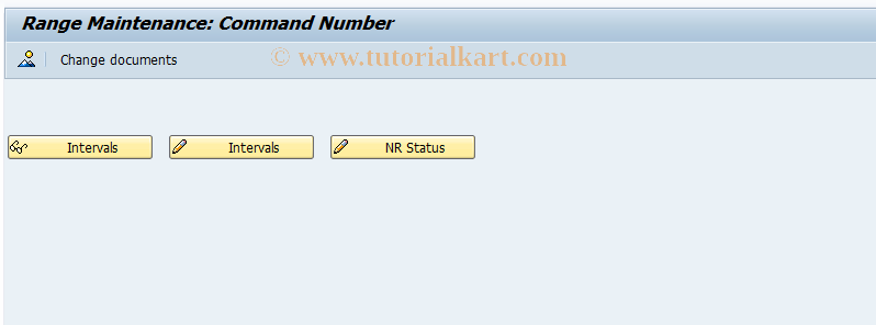 SAP TCode COMMAND_NR - Number Range Maintenance: COMMAND_NR