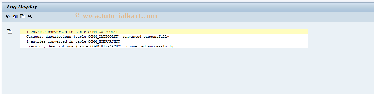 SAP TCode COMM_CAT_TEXT_UPG40 - Convert Category Short Texts (4.0)
