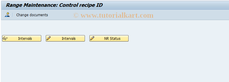 SAP TCode CONC - Number Range for CtrlRecipes: COCB_CRID