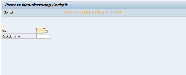 SAP TCode COPOC - Process Manufacturing Cockpit