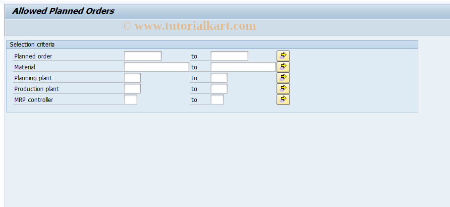 SAP TCode COR7 - Convert Planned Order to Procurement Order